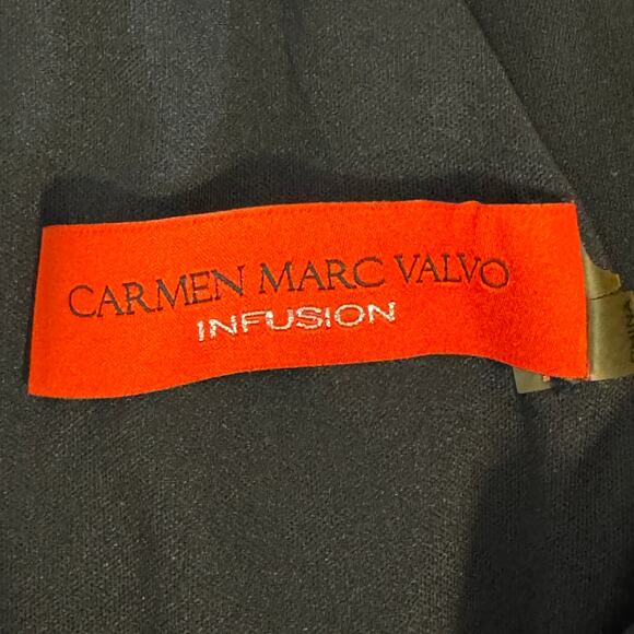 New NWT Carmen Marc Valvo Infusion Black Maxi Dress Size 10 - Picture 12 of 13